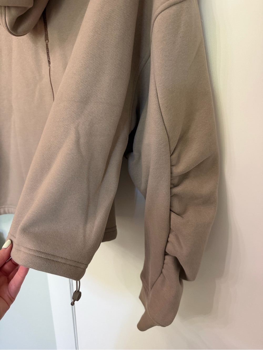 Harry Potter Cropped Hoodie - Women's Taupe Relaxed Pullover - Picture 11 of 14